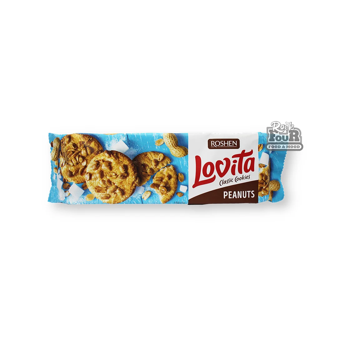 Թխվածքաբլիթ «Roshen Lovita» գետնանուշով 150գ